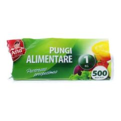 Pungi alimentare, 1kg, 500 buc/rola, Anna