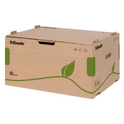 Container arhivare cu deschidere frontala, 80/100mm, 259x340x439mm, maro, Esselte Eco