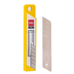 Lame din inox pentru cutter, 9mm, 10 buc/set, Deli