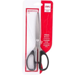 Foarfeca de birou, 21cm, cu lama din otel inoxidabil si maner ergonomic, diferite culori, Deli