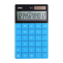 Calculator de birou, 12 digiti, albastru, Deli Modern