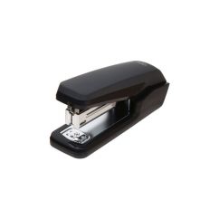 Capsator de birou, 25 coli, 24/6, plastic, negru, Deli Half Strip Efortless