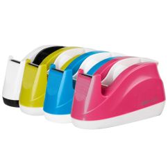 Dispenser pentru banda adeziva, stabil, 18mm, plastic, diferite culori, Deli