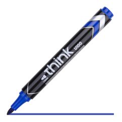 Marker permanent, varf rotund 1.5mm, albastru, Deli