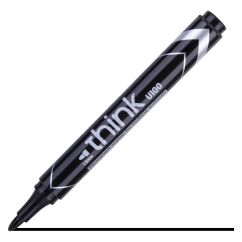 Marker permanent, varf rotund 1.5mm, negru, Deli