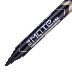 Marker permanent, varf rotund 1.5mm, negru, Deli Mate