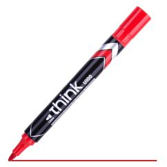 Marker permanent, varf rotund 1.5mm, rosu, Deli