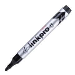 Marker permanent, varf rotund 2.0mm, reincarcabil, negru, Deli