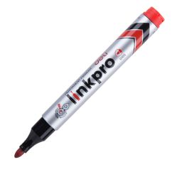 Marker permanent, varf rotund 2.0mm, reincarcabil, rosu, Deli