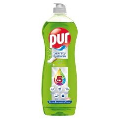 Detergent lichid pentru vase, 750ml, apple, Pur