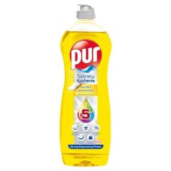 Detergent lichid pentru vase, 750ml, lemon, Pur