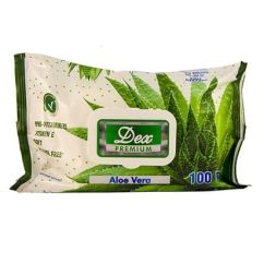 Servetele umede, 100 buc/pachet, aloe vera, Dex