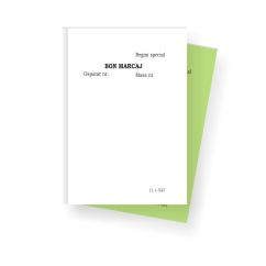 Bon marcaj, A7, autocopiativ, 2 exemplare, alb/color, 50 seturi/carnet