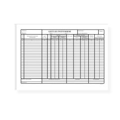Lista de inventariere, A4, tipar fata, 100 file/carnet