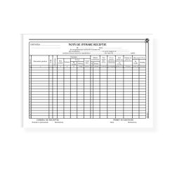 Nota de receptie cu TVA (NIR), A4, tipar fata, 100 file/carnet