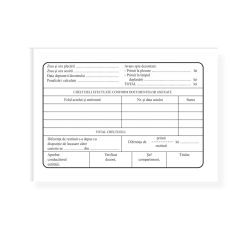 Ordin de deplasare (delegatie), A5, tipar fata/verso, 100 file/carnet