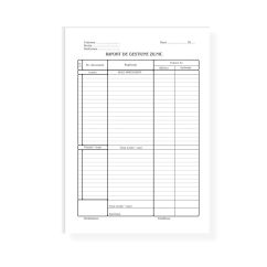 Raport de gestiune zilnic, A4, tipar fata, 100 file/carnet