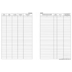 Registru intrare iesire, A4, tipar fata/verso, orizontal, 100 file/carnet
