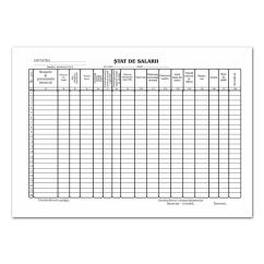 Stat de salarii, A4, tipar fata, 100 file/carnet