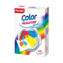 Servetele antitransfer culoare, pentru rufe colorate, 15 buc/cutie, Paclan Protect