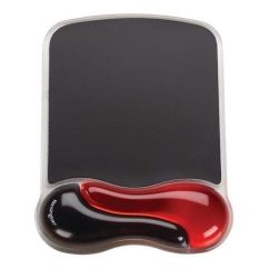 Mouse pad, rosu/fumuriu, Kensington Duo Gel