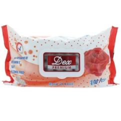Servetele umede, 100 buc/pachet, rose in love, Dex