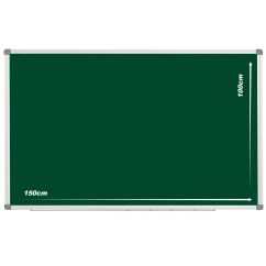 Tabla magnetica pentru creta, 100x150 cm, rama aluminiu,  verde, Optima