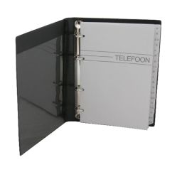 Agenda telefonica cu inele si index, 220x165mm, diferite culori, Kangaro