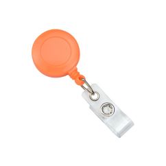 Snur ecuson retractabil, plastic, portocaliu, Standard