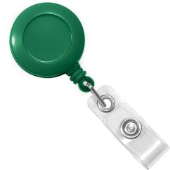 Snur ecuson retractabil, plastic, verde, Standard