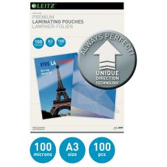 Folie de laminare A3, 100 microni, 100 coli/top, Leitz UDT