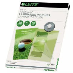 Folie de laminare A4, 80 microni, 100 coli/top, Leitz UDT