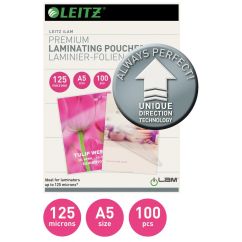 Folie de laminare A5, 125 microni, 100 coli/top, Leitz UDT