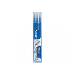Rezerva pentru roller, varf conic 0.7mm, 3 buc/set, albastru, Pilot Frixion Ball