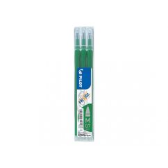 Rezerva pentru roller, varf conic 0.7mm, 3 buc/set, verde, Pilot Frixion Ball