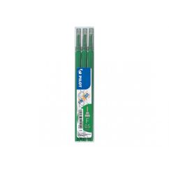Rezerva pentru roller, varf needle point 0.5mm, 3 buc/set, verde, Pilot Frixion Point