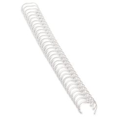 Inele de metal, 8mm (60 coli), alb, 100 buc/cutie, Fellowes