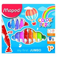 Carioca, 12 culori/set, Maped Color`Peps My First Jumbo