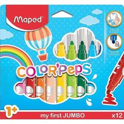 Carioca, 12 culori/set, Maped Color`Peps My First Jumbo