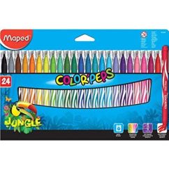 Carioca, 24 culori/set, Maped Color`Peps Jungle