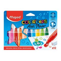 Carioca, 12 culori/set, Maped Color`Peps Mini Power