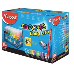 Carioca, 144 culori/set, Maped School`Peps