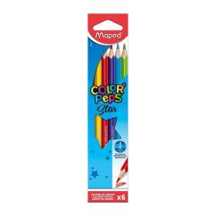 Creioane colorate, 6 culori/set, Maped Color`Peps