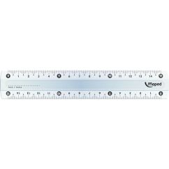 Rigla, gradatie dubla, 15 cm, Maped Classic