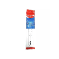 Rigla, gradatie dubla, 15 cm, Maped Classic