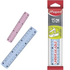 Rigla, 15 cm, Maped Study Unbreakble