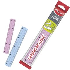 Rigla, 20 cm, Maped Study Unbreakble