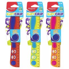 Rigla, 20 cm, Maped Kidy' grip