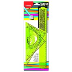 Set geometrie, 4 piese, 30 cm, Maped GeoCustom