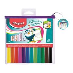 Marker Whiteboard, 12 culori/set, Maped Marker'Peps